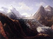 Thomas Ender The Grossglockner with the Pasterze Glacier oil painting reproduction